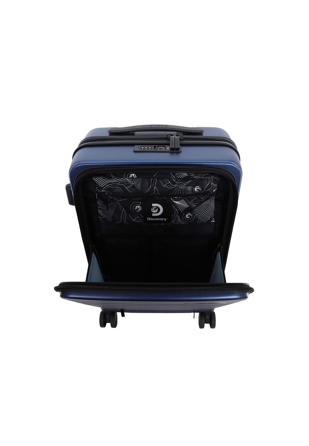 Discovery Patrol Hard Hand Luggage with Front Opening - Small