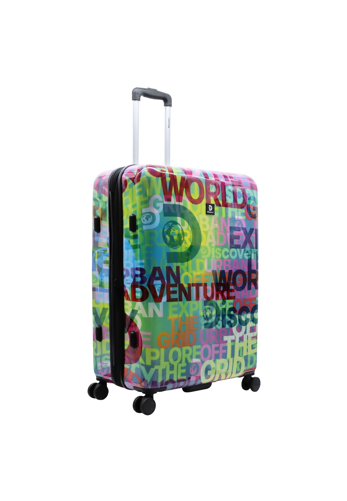 Discovery Explore The World Printed Hard Suitcase