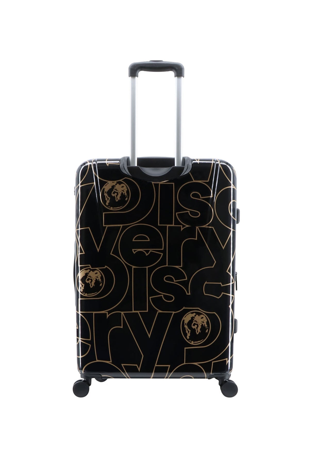 Discovery Gold Printed Hard Suitcase