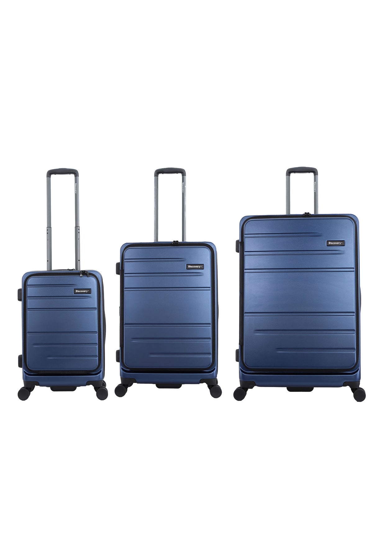 Discovery Patrol Hard Suitcase Set with Front Opening