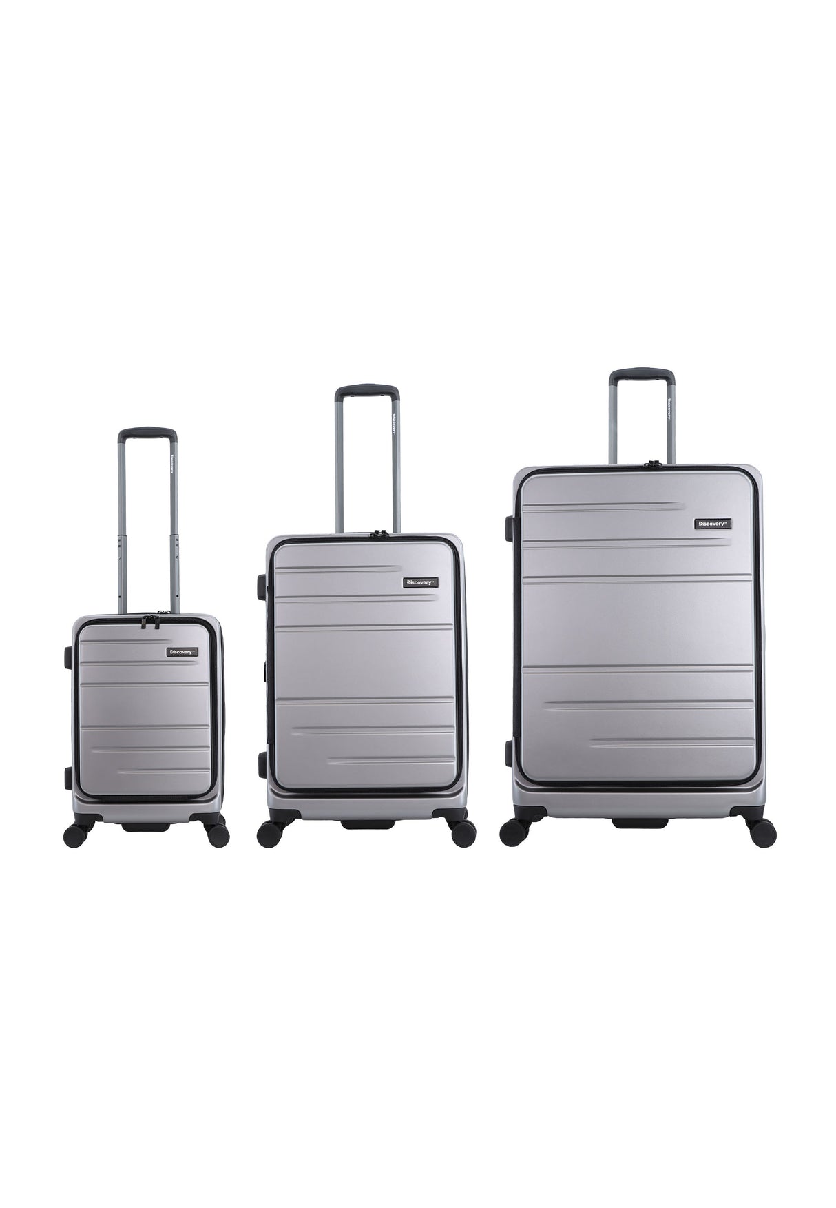 Discovery Patrol Hard Suitcase Set with Front Opening