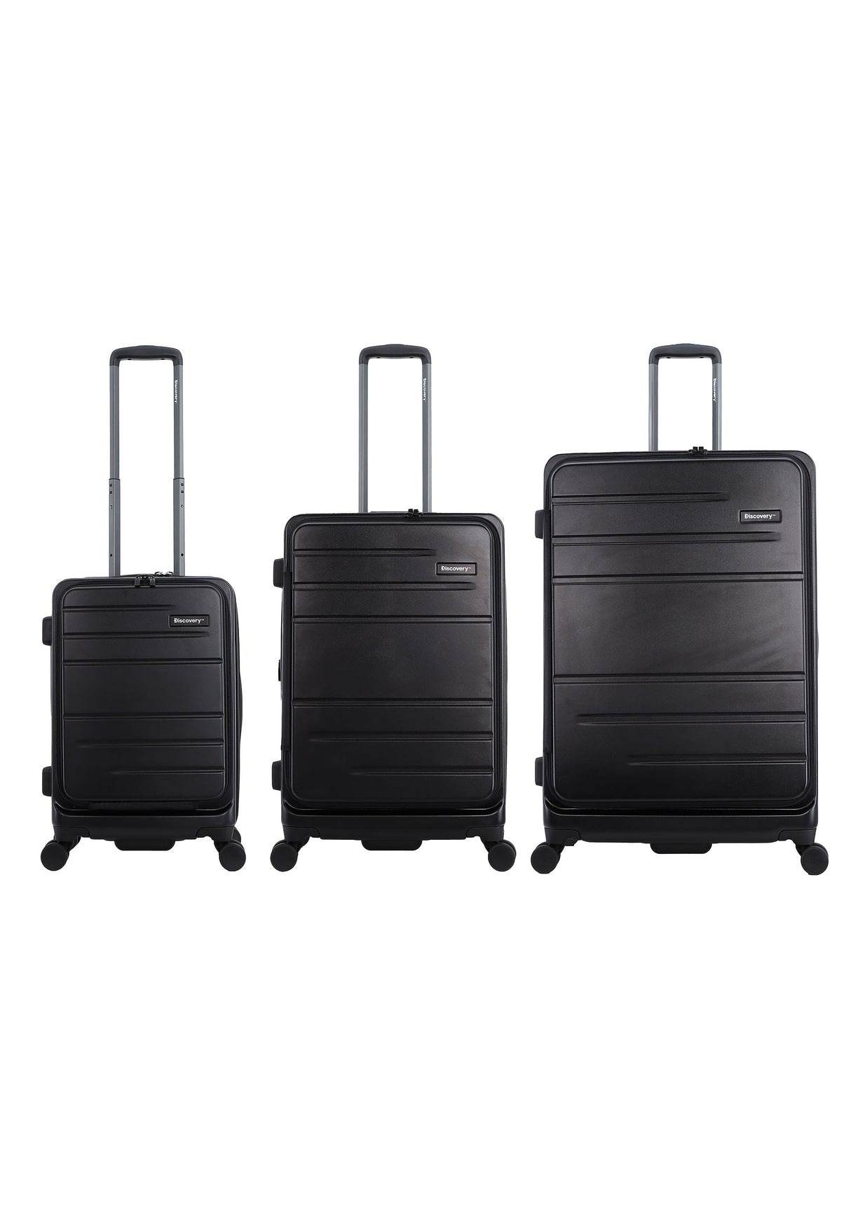 Discovery Patrol Hard Suitcase Set with Front Opening