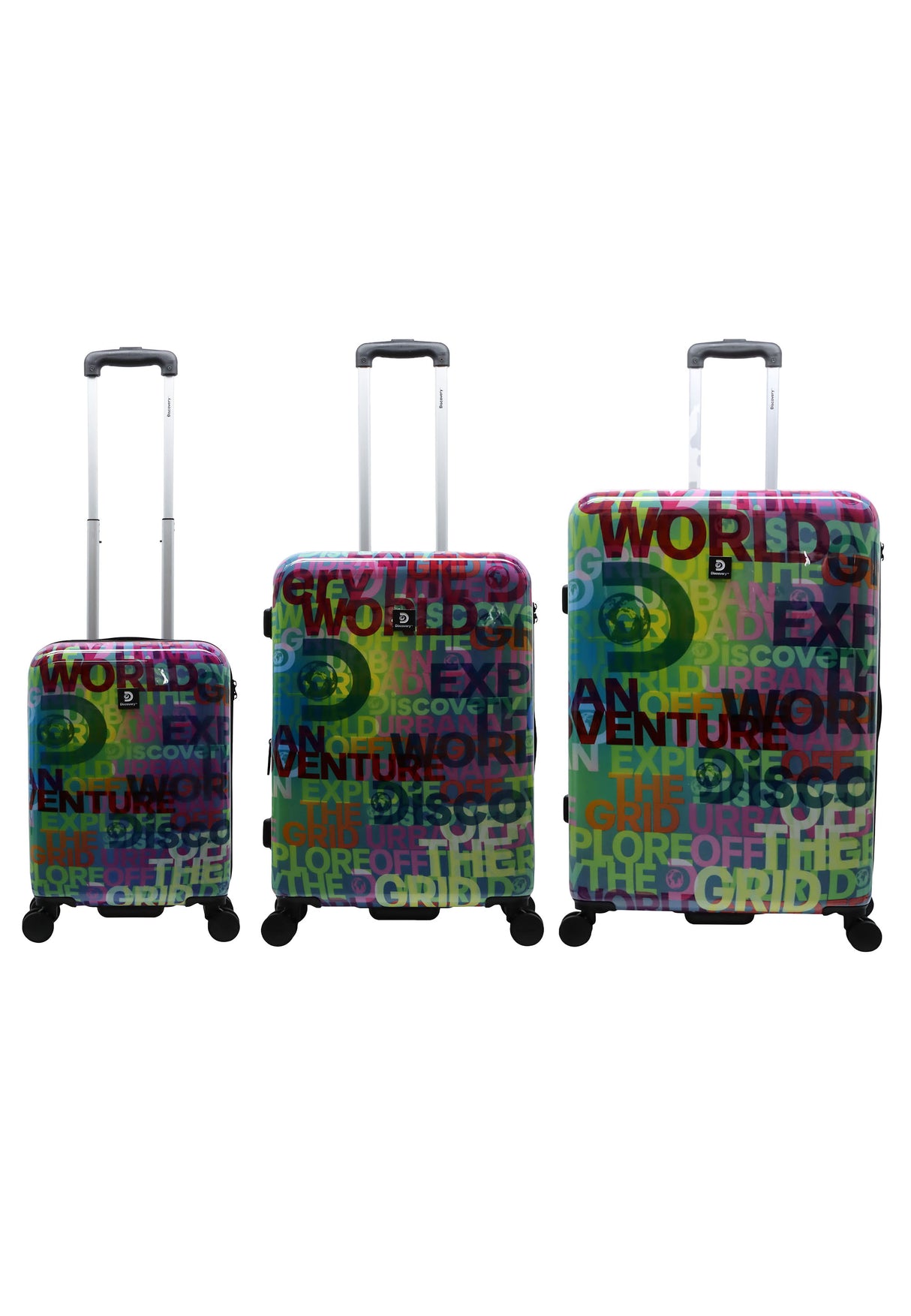 Discovery Explore The World Printed Hard Suitcase