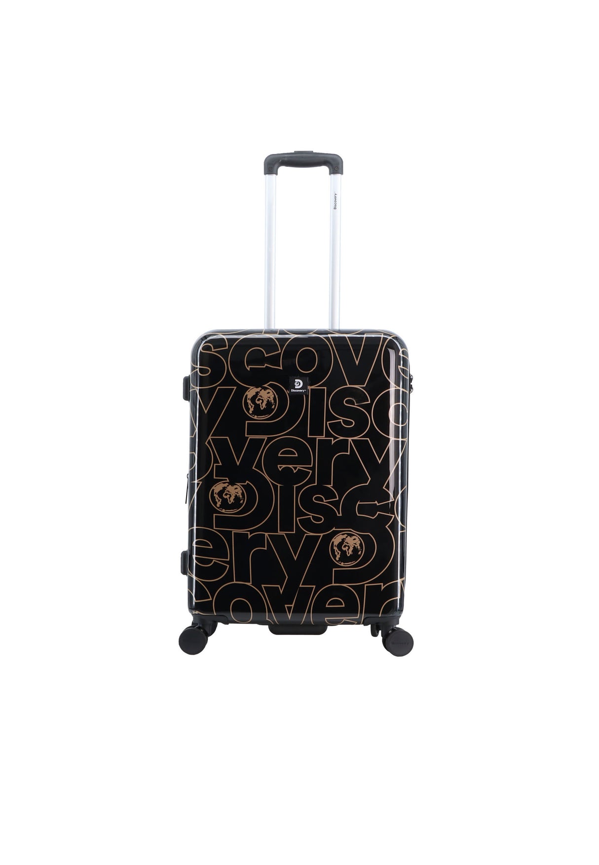 Discovery Gold Printed Hard Suitcase