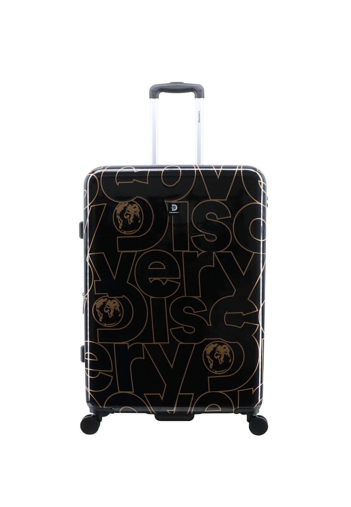 Discovery Gold Printed Hard Suitcase