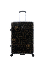 Discovery Gold Printed Hard Suitcase