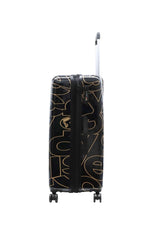 Discovery Gold Printed Hard Suitcase