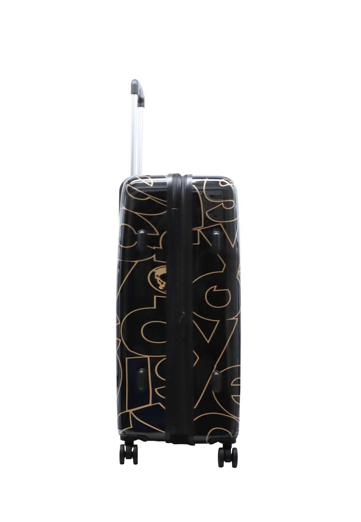 Discovery Gold Printed Hard Suitcase